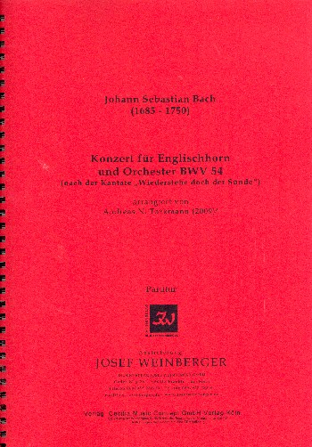 Konzert BWV54 für Englischhorn und Orchester