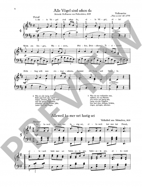 Spielbuch für Klavier Mein Heimatland