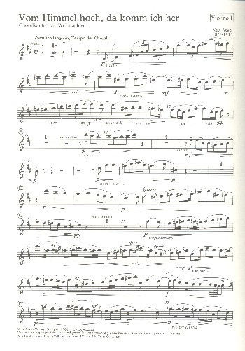 Vom Himmel hoch da komm ich her Kantate für Soli (SATB) und Frauenchor,