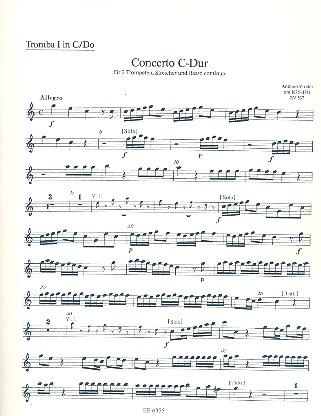 Concerto C-Dur op.46,1 RV537 für 2 Trompeten, Streicher und Bc