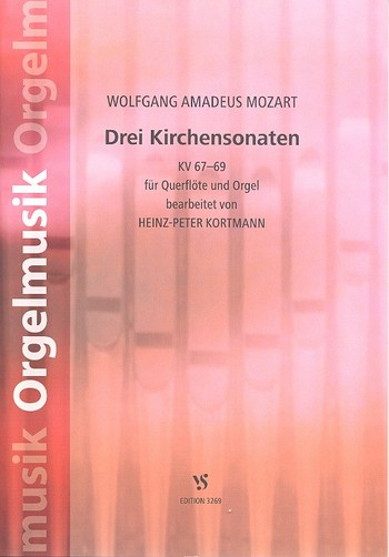 3 Kirchensonaten KV67-69 für Flöte und Orgel