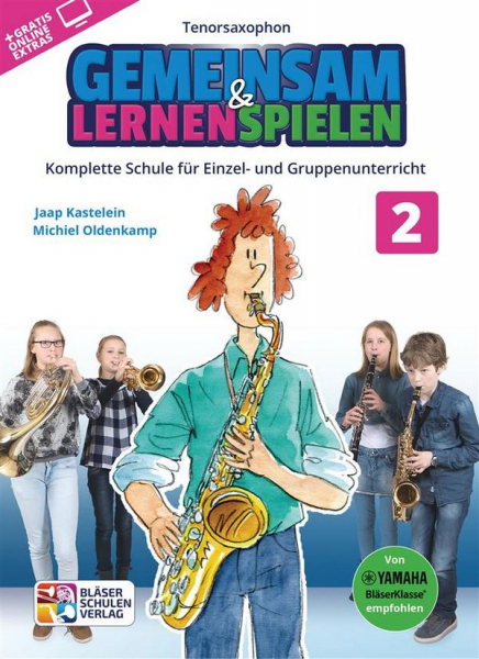 Gemeinsam lernen & spielen Band 2 (+Online Audio) für Bläserklasse (Blasorchester)