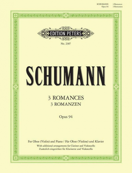 Spielbuch für Oboe 3 Romanzen op. 94