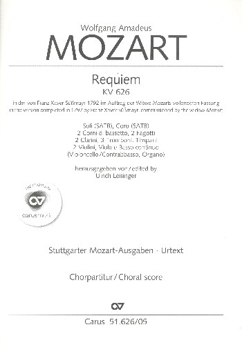 Requiem KV626 für Soli, gem Chor und Orchester
