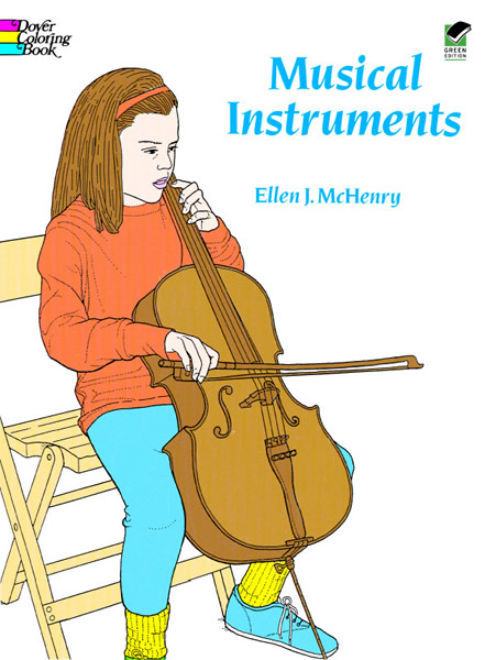 Musical Instruments Coloring Book