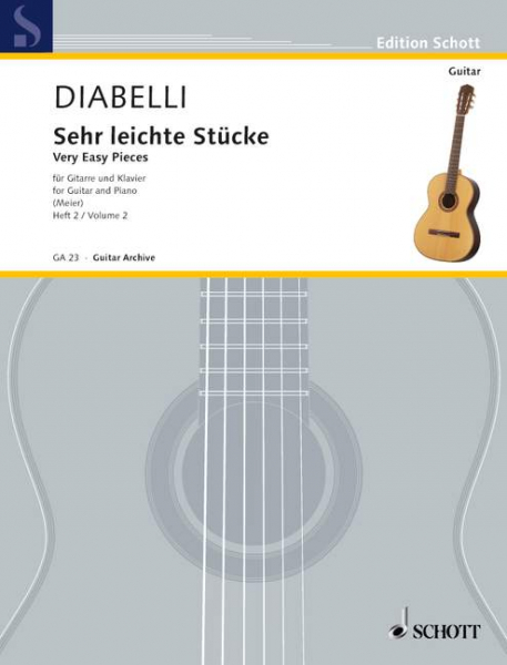 Sehr leichte Stücke Band 2 für Gitarre und Klavier