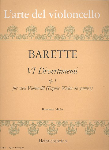 6 Divertimenti op.1 für 2 Violoncelli