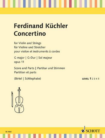 Spielbuch für Violine Concertino G-Dur op.11