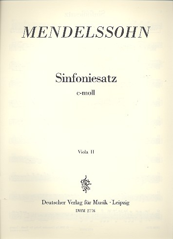 Sinfoniesatz c-Moll für Orchester