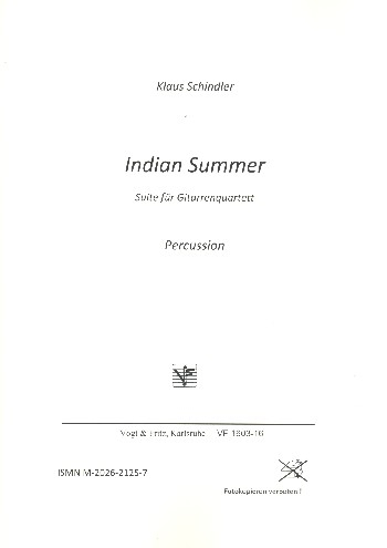Indian Summer für 4 Gitarren, Bass und Percussion