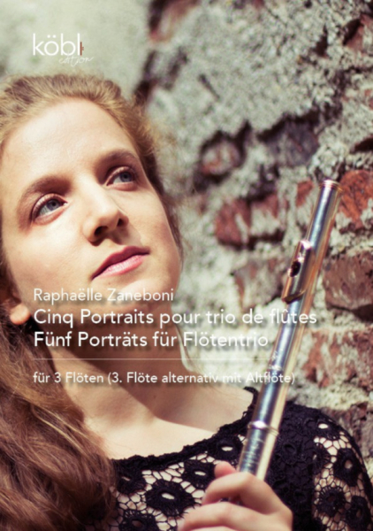 5 Portraits pour trio de flûtes für 3 Flöten (2 Flöten und Altflöte)
