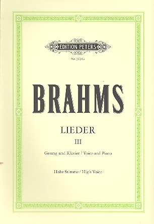 Lieder Band 3 für Gesang (hoch) und Klavier