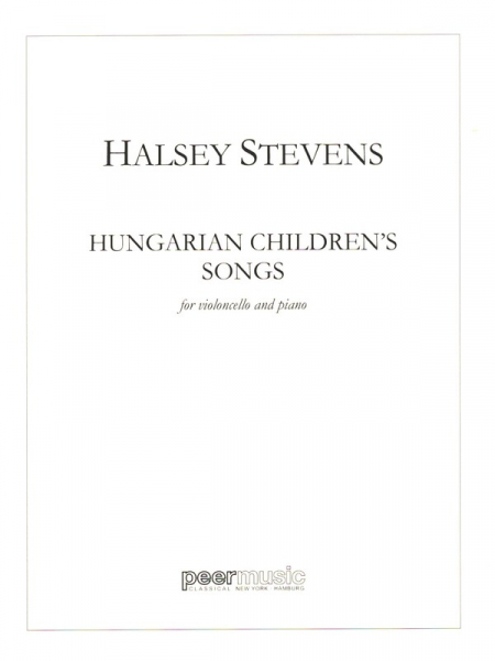 Hungarian Children's Songs for cello and piano