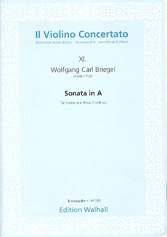 Sonate A-Dur für Violine und Bc
