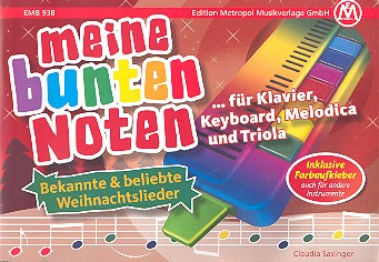 Weihnachtsliederheft für Klavier Meine bunten Noten - Weihnachtslieder