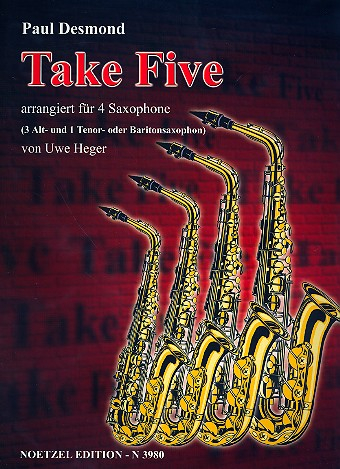 Take Five für 4 Saxophone(AAAT/B)