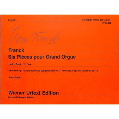 Spielstücke für Orgel Six pieces pour grand orgue