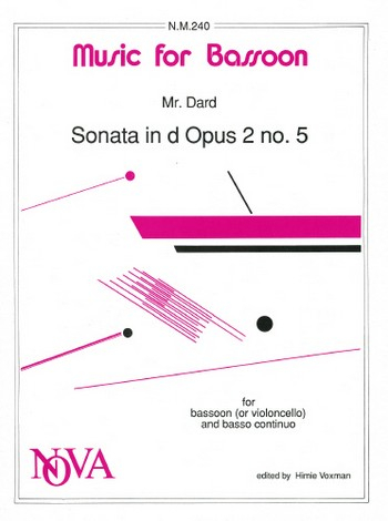 Sonata d minor op.2,5 for bassoon (cello) and bc