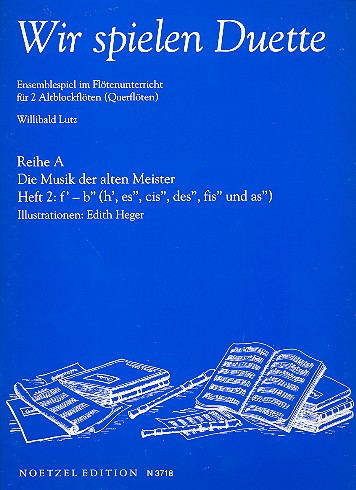 Wir spielen Duette Reihe A Band 2 für 2 Altblockflöten