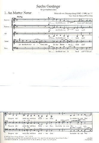 6 Gesänge für gem Chor a cappella
