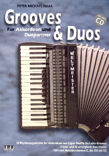 Accordion Tunes and Grooves (+CD) für 1-2 Akkordeons (Melodieinstrument ad lib)