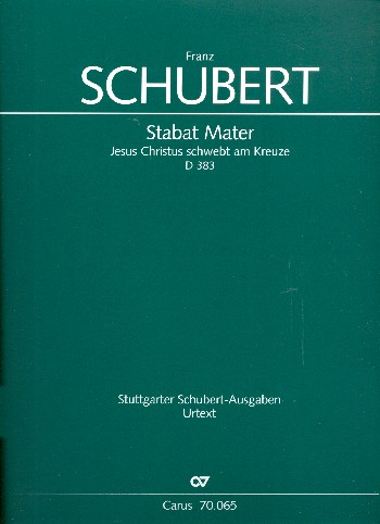 Stabat mater D383 für Soli, gem Chor und Orchester
