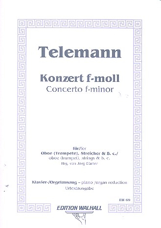 Konzert f-Moll für Oboe (Trompete), Streicher und Bc