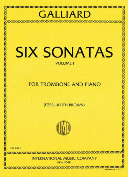 6 Sonatas vol.1 for trombone and piano