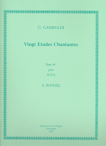 20 études chantantes op.88 pour flûte