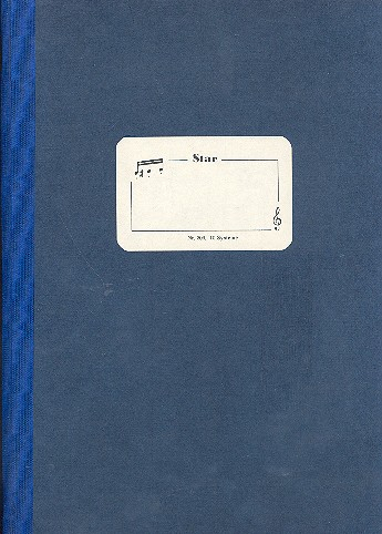 Notenbuch DIN A4-Format hoch 10 Systeme 48 Seiten 21x29,7 cm Fadenheftung, Leinen
