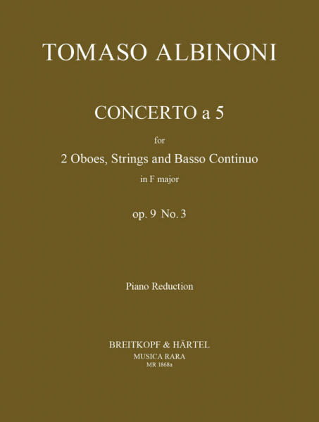 Concerto à 5 op.9,3 für 2 Oboen und Streicher