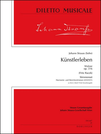 Künstlerleben op.316 Walzer für Orchester