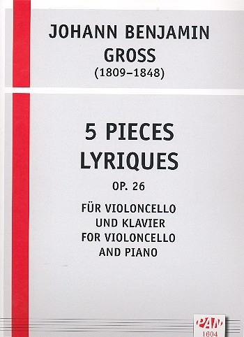 5 Pièces lyriques op.26 für Violoncello und Klavier