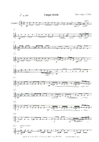 Tango Doble für Violine und Gitarren-Ensemble