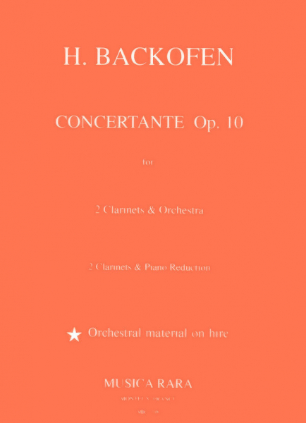 Concertante op.10 for 2 clarinets and piano