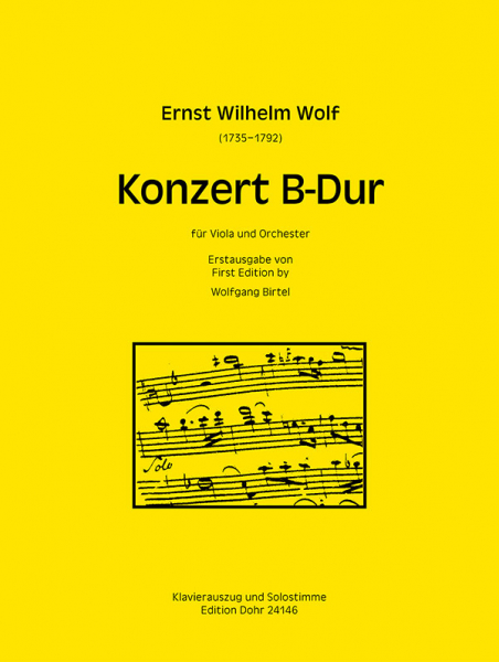 Konzert B-Dur für Viola und Orchester
