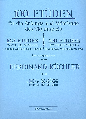 100 Etüden op.6 Band 2 30 Etüden für die Anfangs- und