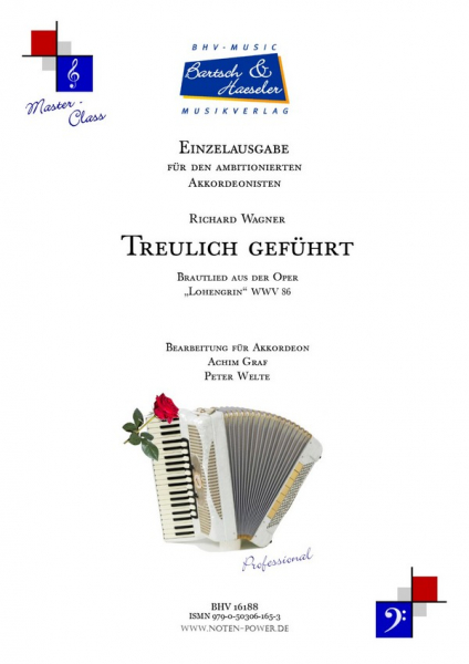 Treulich geführt (Brautlied) für Akkordeon