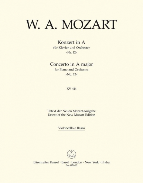 Konzert A-Dur Nr.12 KV414 für Klavier und Orchester