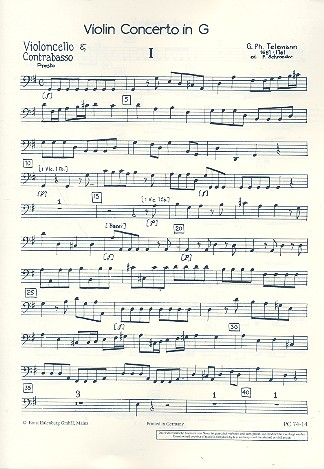 Konzert G-Dur für Violine und Orchester