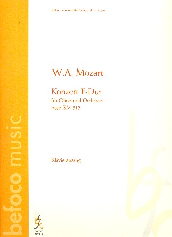 Konzert nach KV313 für Oboe und Orchester