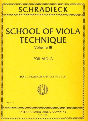 School of Viola Technique vol.3 for viola