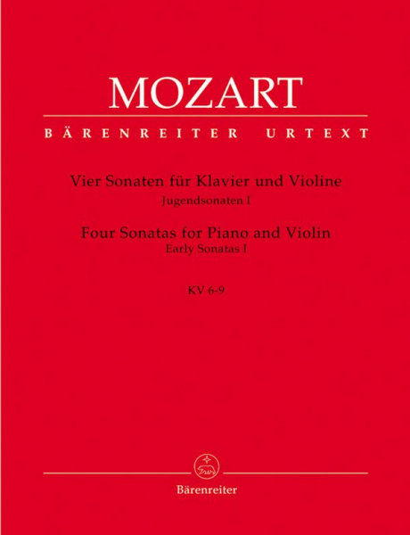 4 Sonaten KV6-9 für Violine und Klavier