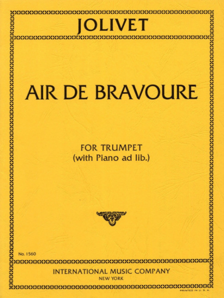 Air de bravoure for trumpet in C and piano ad lib