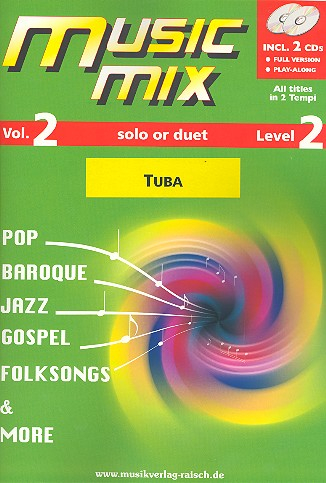 Music Mix vol.2 (+2 CD&#039;s) für Tuba Bassschlüssel