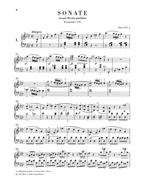 Sonaten für Klavier Klaviersonaten 1