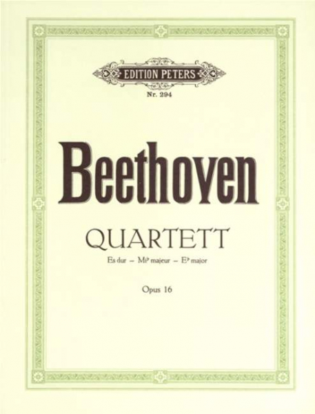 Stimmensatz Quartett Es-Dur nach Quintett op 16 -Antiquariat