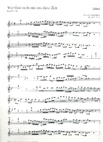 Wär Gott nicht mit uns diese Zeit BuxWV102 für gem Chor, 2 Violinen und Bc