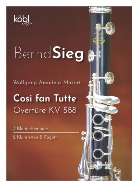 Ouvertüre zu Cosi fan tutte KV588 für 3 Klarinetten (2 Klarinetten und Fagott)