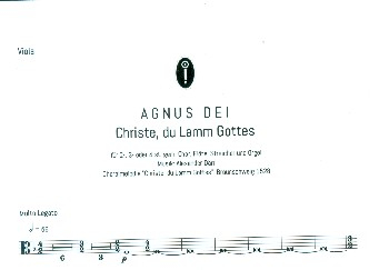 Agnus Dei für gem Chor (SAM/SATB), Gemeinde, Flöte, Streicher und Orgel